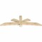 Ekena Millwork Davenport Rough Sawn Timber Gable Bracket, Douglas Fir, 96"W x 32"H x 4"D x 6"F, 8/12 Pitch GBW096X32X0406DAV00RDF - alternate 4